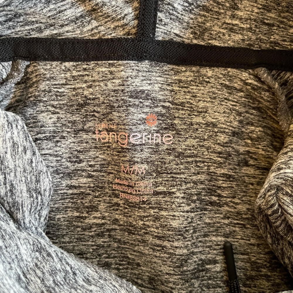 Two Tangerine pull over sweatshirts. Medium with thumb holes. - Picture 3 of 4